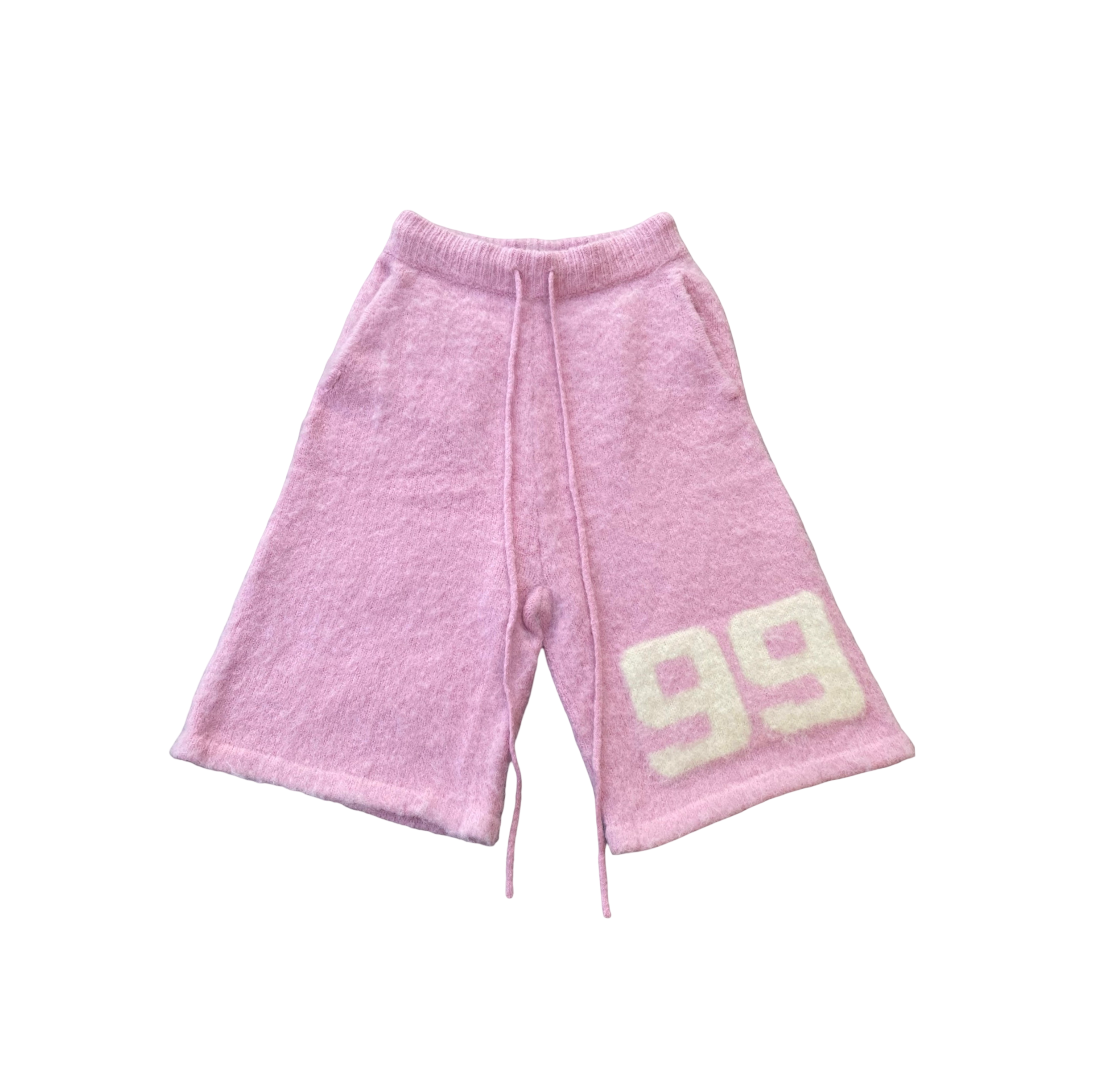 BRAINWASHED | Pink Mohair Shorts