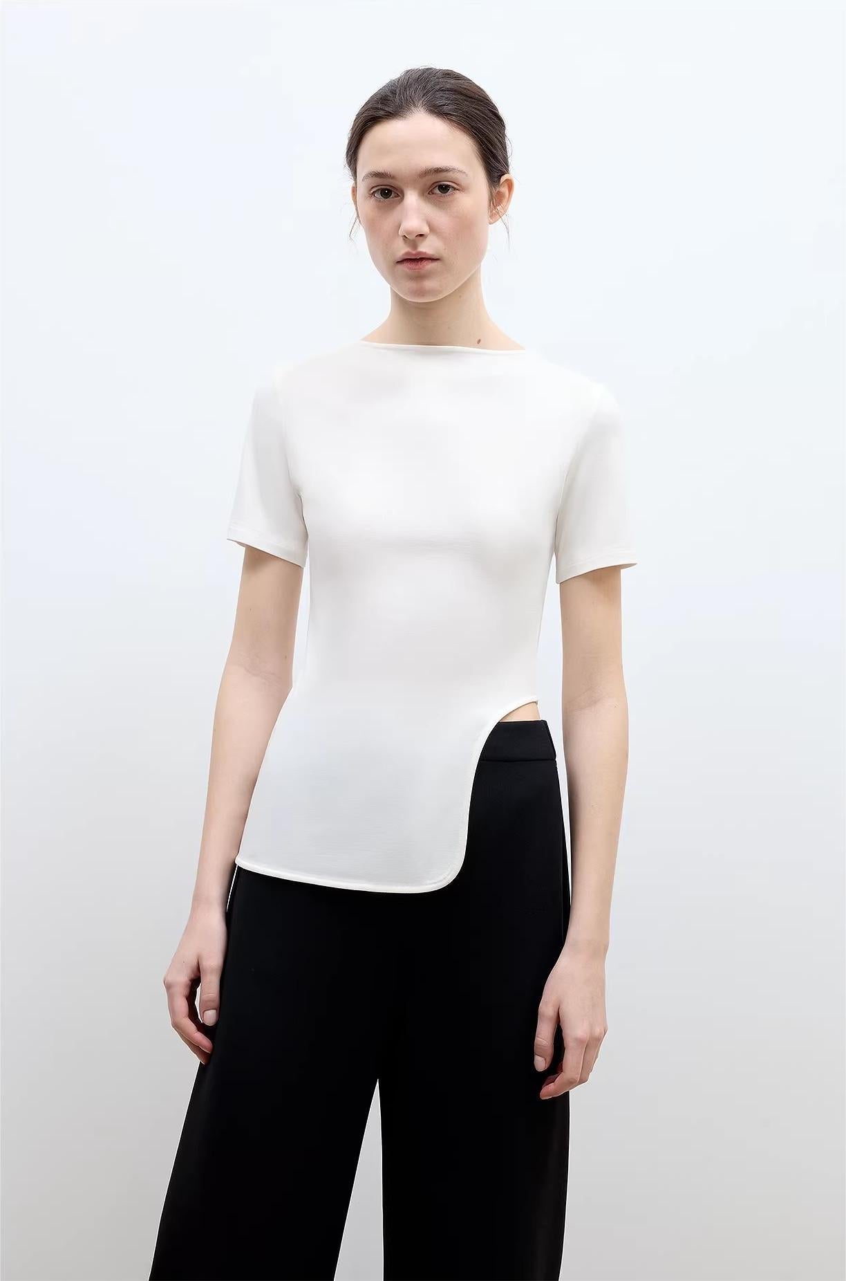FIRELADY FUR | Women's Asymmetrical Hem T-shirt