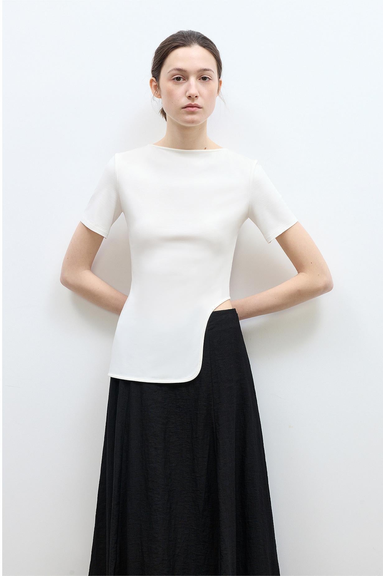 FIRELADY FUR | Women's Asymmetrical Hem T-shirt