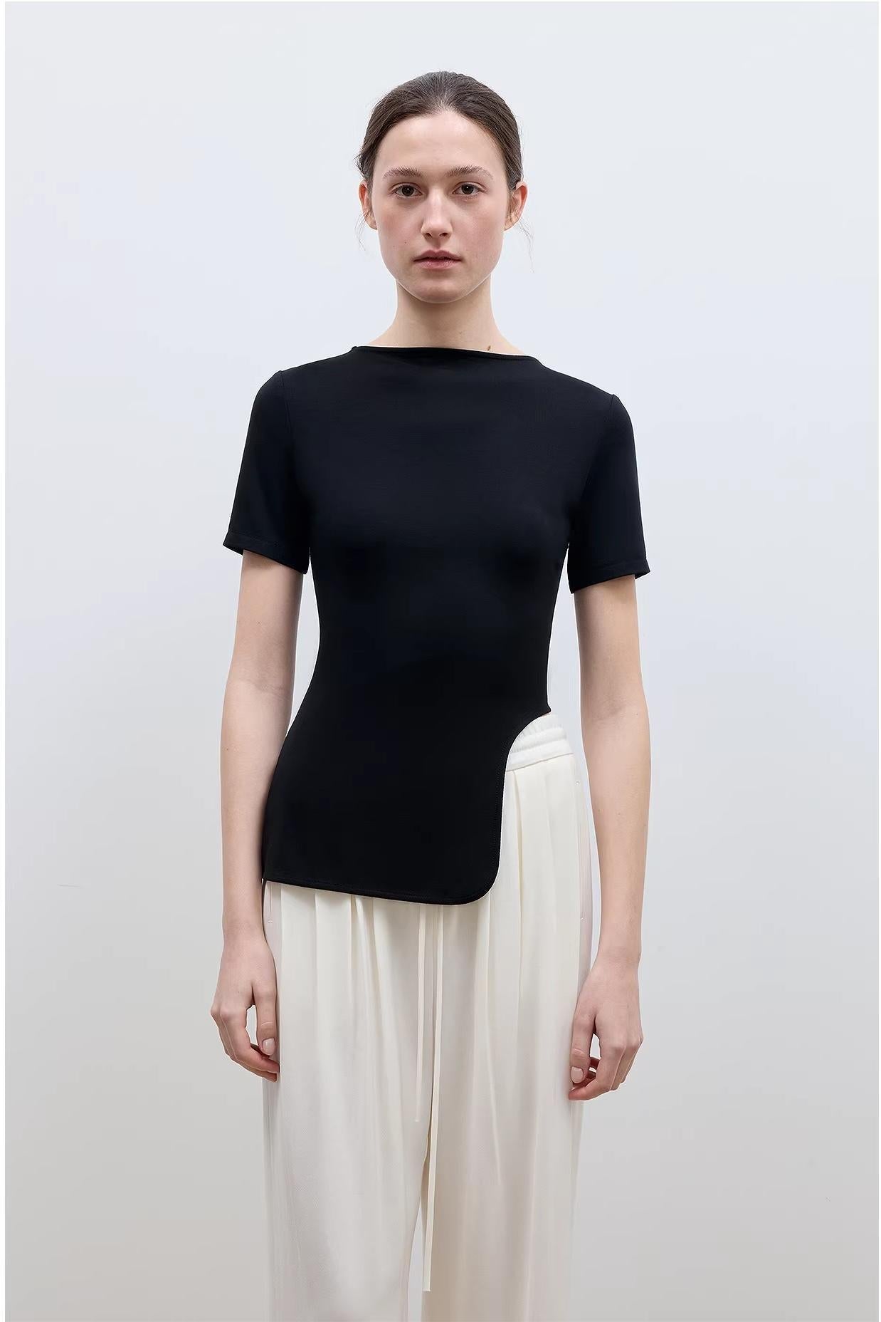 FIRELADY FUR | Women's Asymmetrical Hem T-shirt
