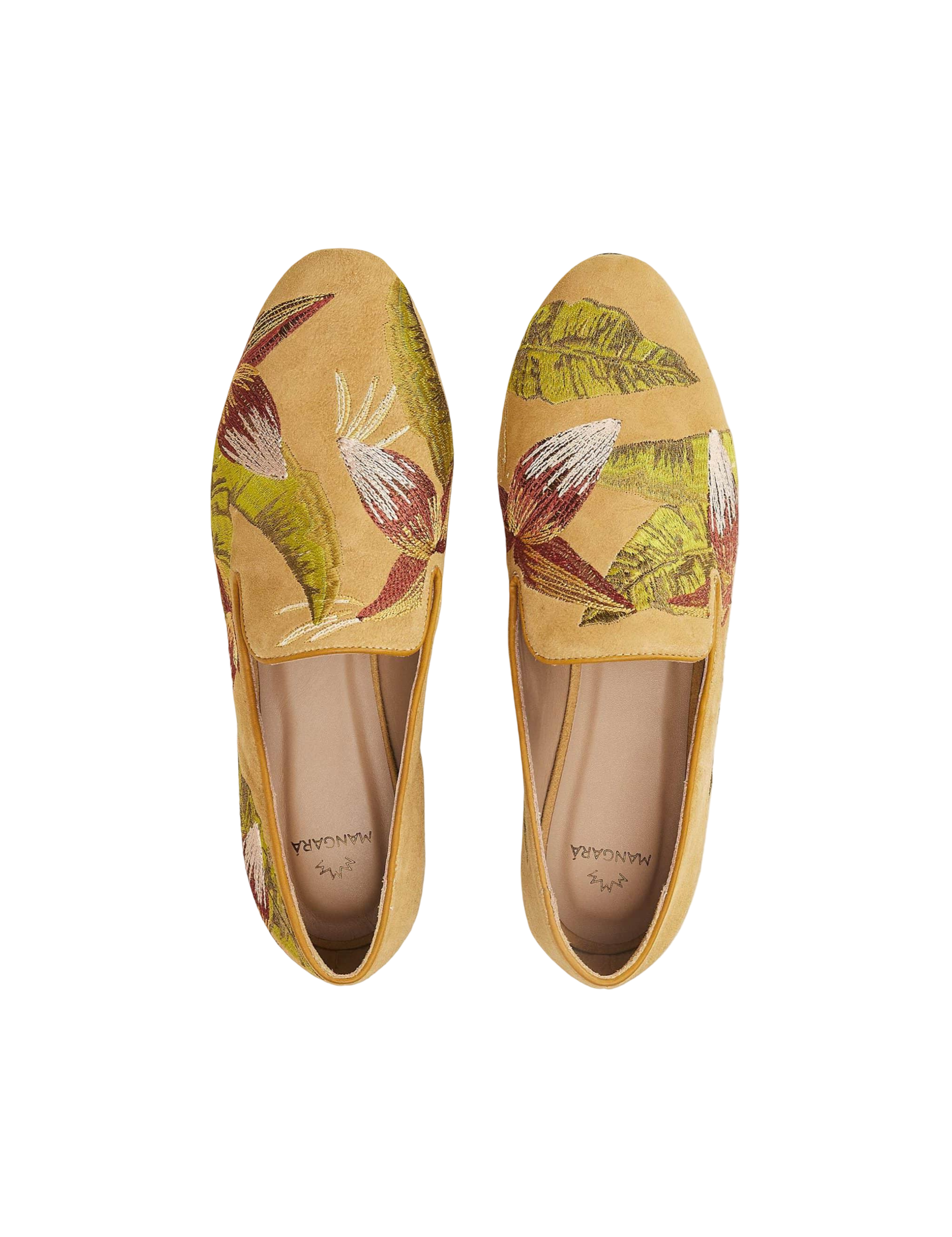 Mangará Atelier | Women's Embroidered Suede Loafers