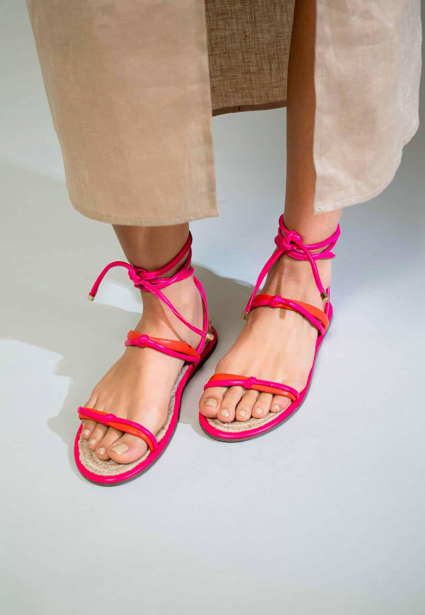 Mangará Atelier | Leather Lace-Up Sandals