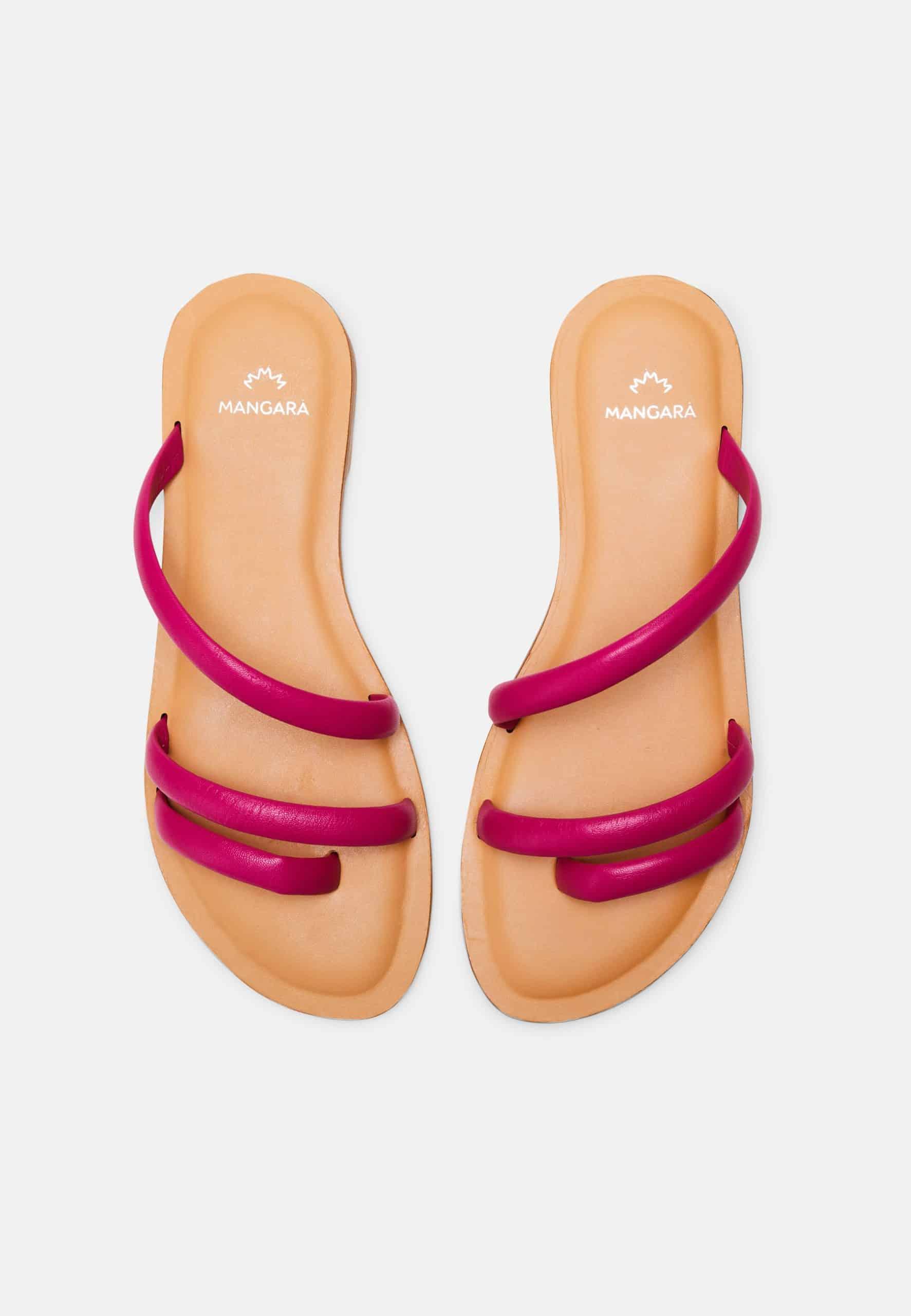 Mangará Atelier | Women's Green Leather Sandals