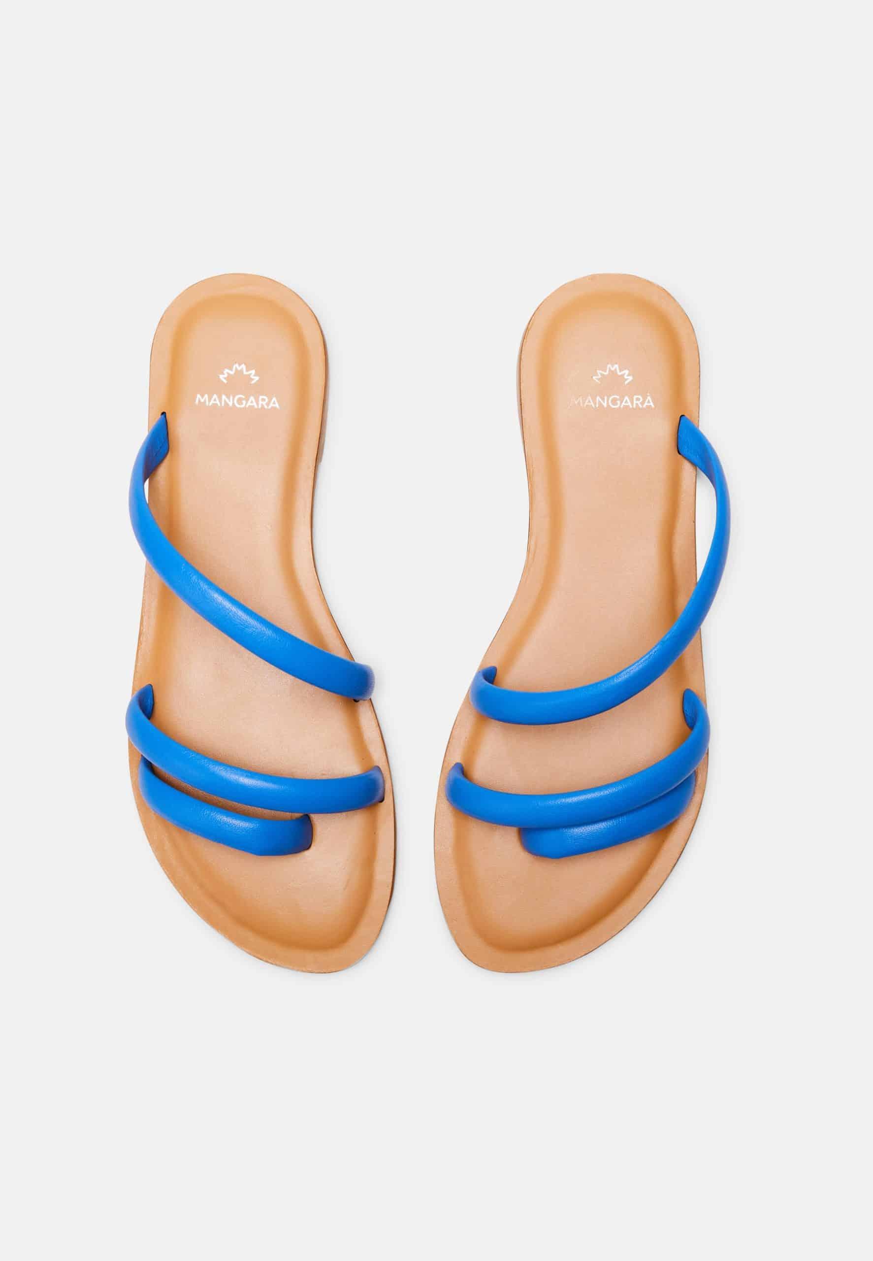 Mangará Atelier | Women's Green Leather Sandals