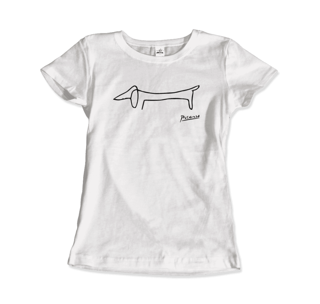Art-O-Rama Shop | Pablo Picasso Dachshund Dog (Lump) Artwork T-shirt
