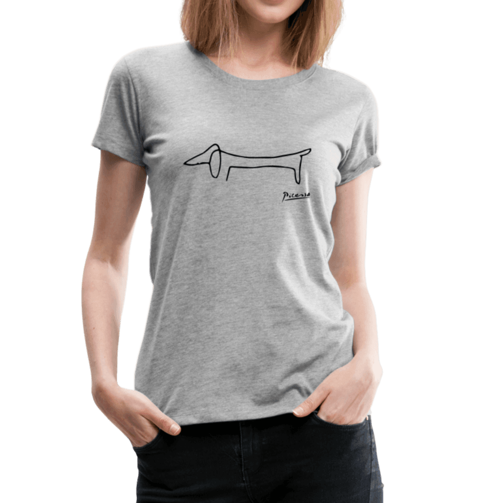 Art-O-Rama Shop | Pablo Picasso Dachshund Dog (Lump) Artwork T-shirt