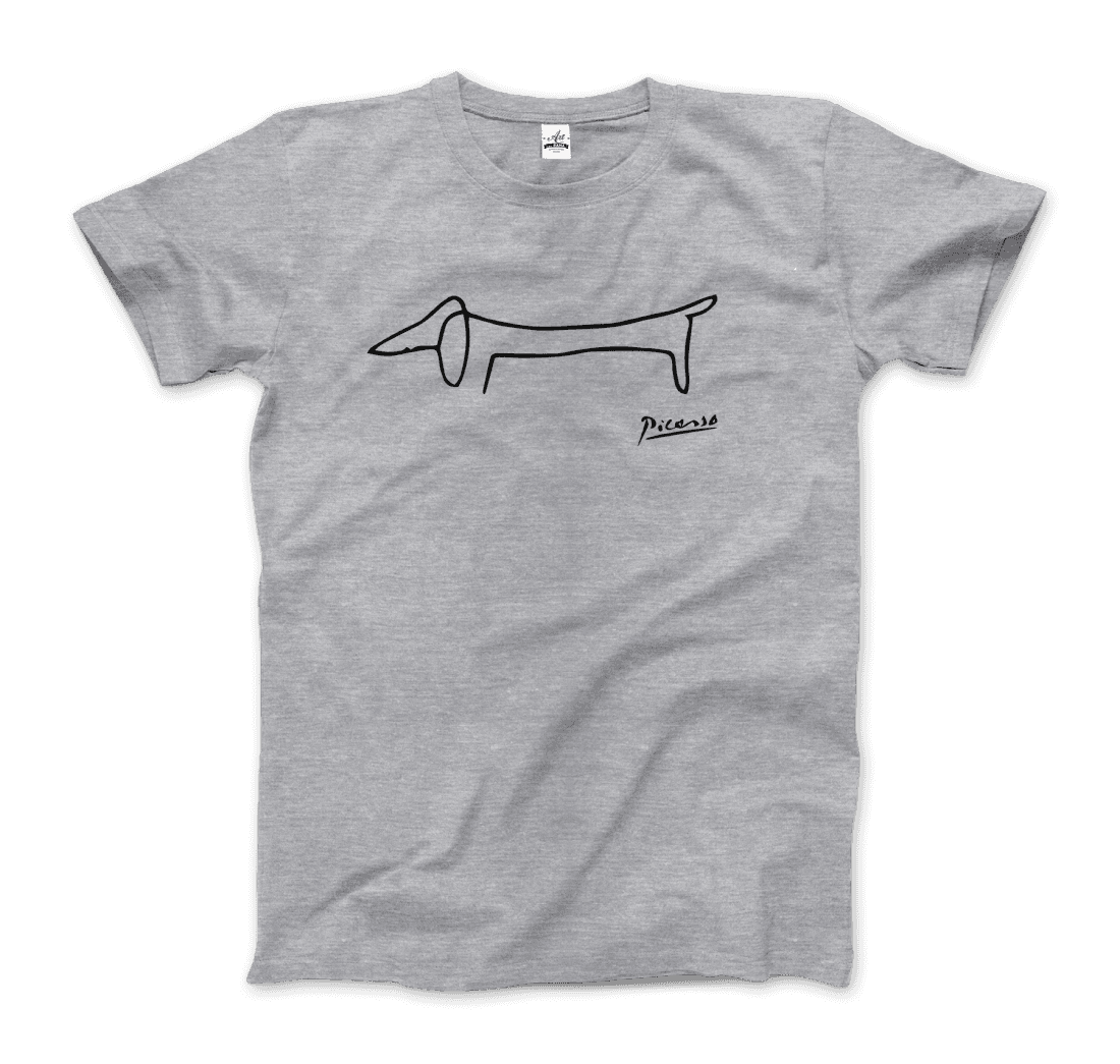 Art-O-Rama Shop | Pablo Picasso Dachshund Dog (Lump) Artwork T-shirt