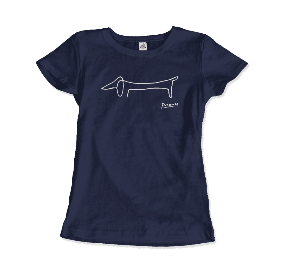 Art-O-Rama Shop | Pablo Picasso Dachshund Dog (Lump) Artwork T-shirt