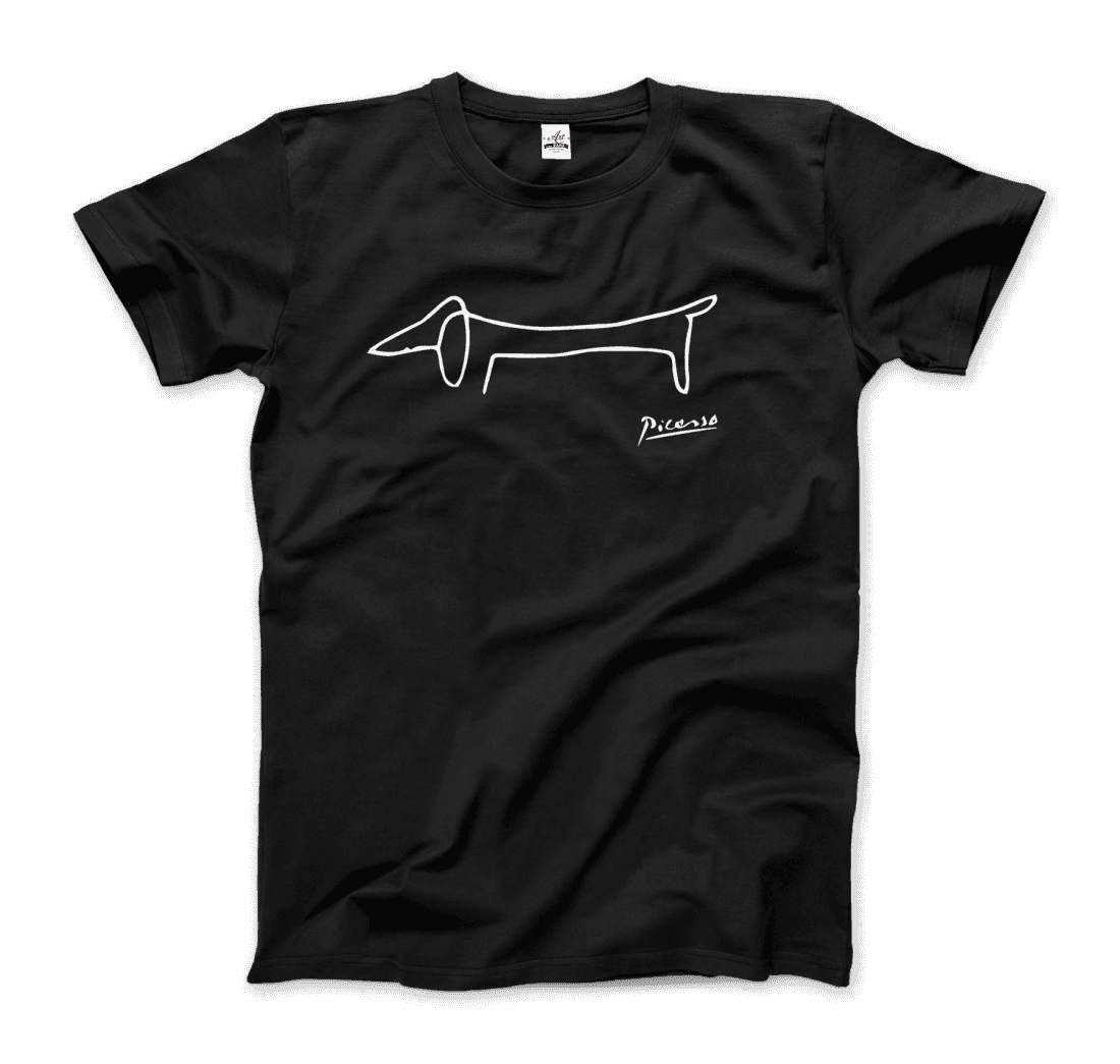 Art-O-Rama Shop | Pablo Picasso Dachshund Dog (Lump) Artwork T-shirt