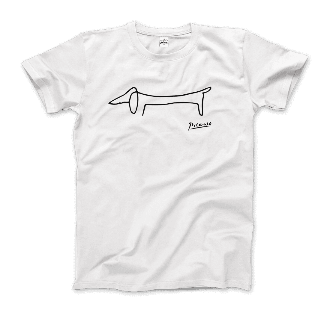 Art-O-Rama Shop | Pablo Picasso Dachshund Dog (Lump) Artwork T-shirt