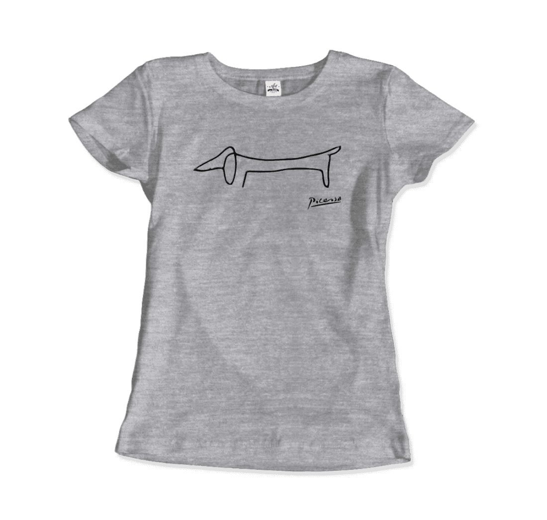 Art-O-Rama Shop | Pablo Picasso Dachshund Dog (Lump) Artwork T-shirt
