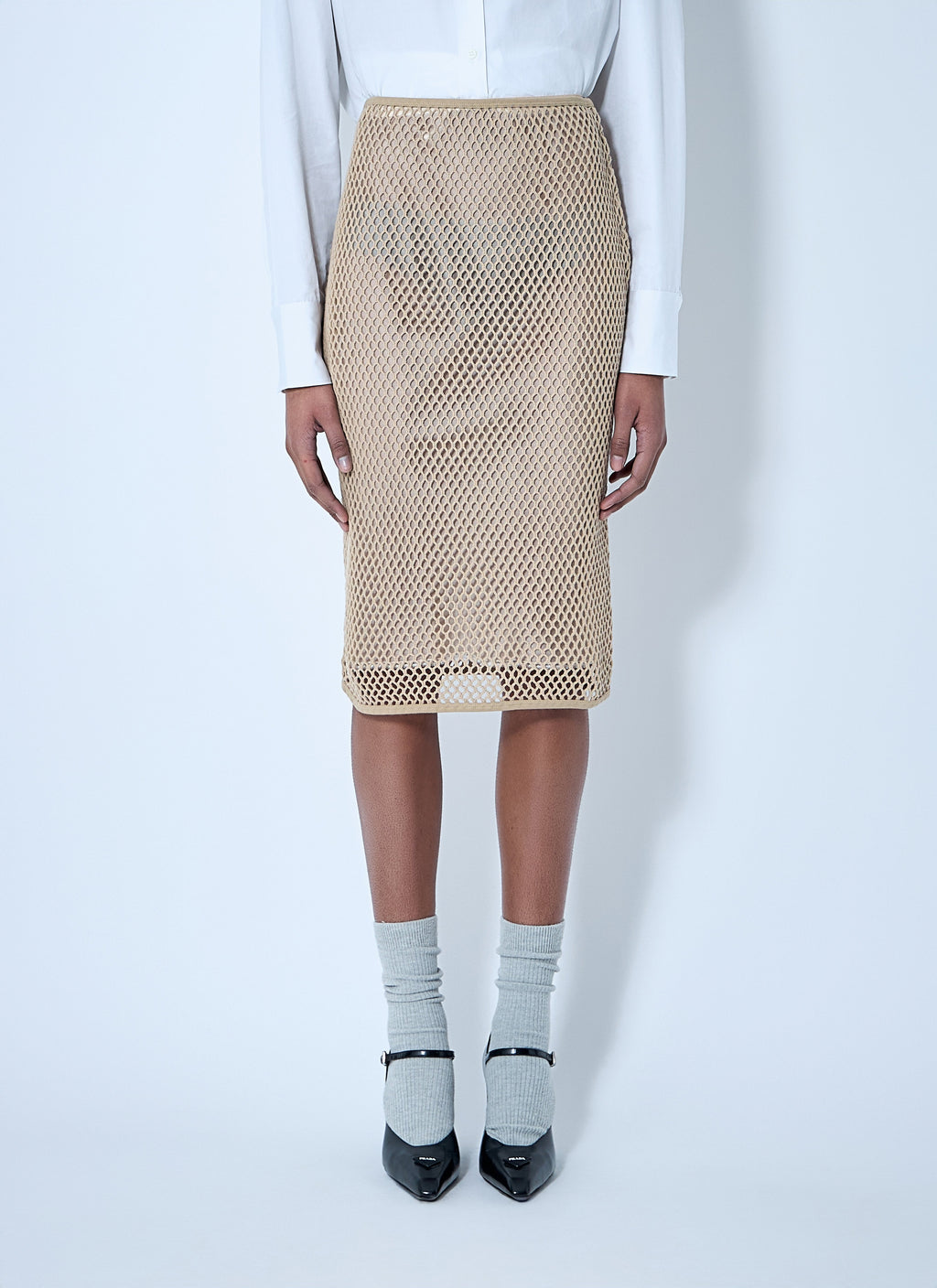 Prada | Women's Crochet Midi Skirt