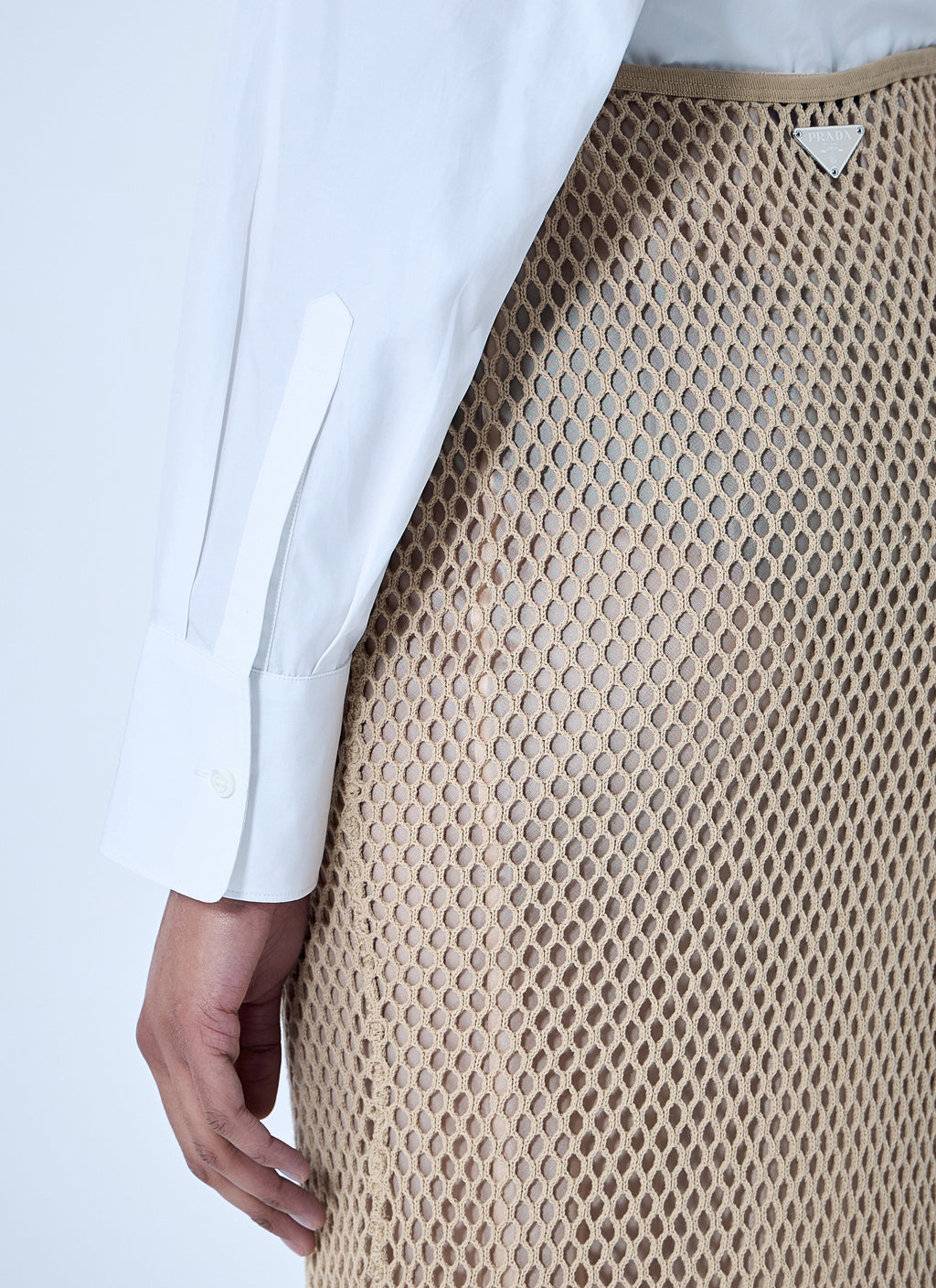 Prada | Women's Crochet Midi Skirt