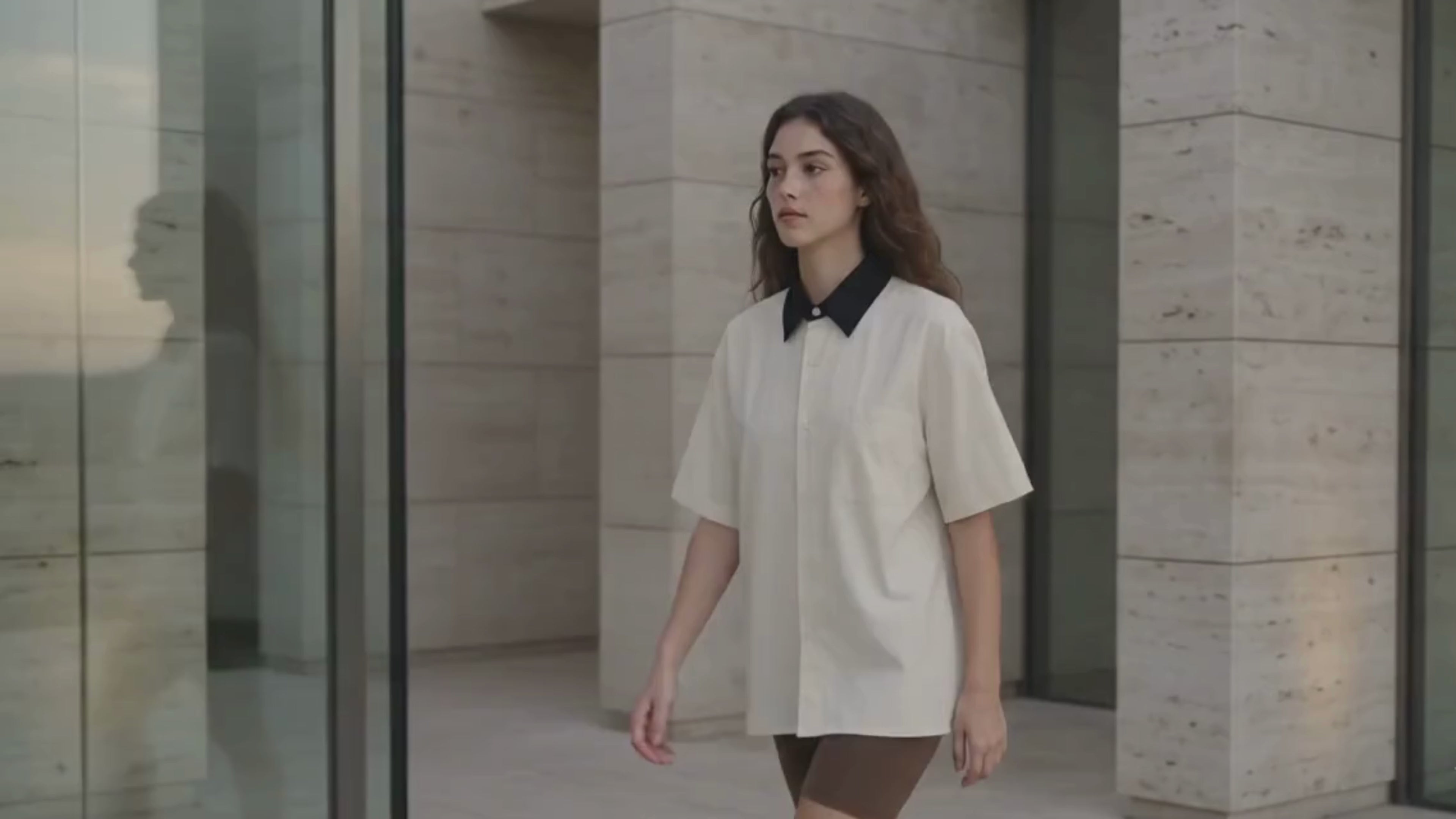 Gallo Jean | Color Block Button Down T-Shirt