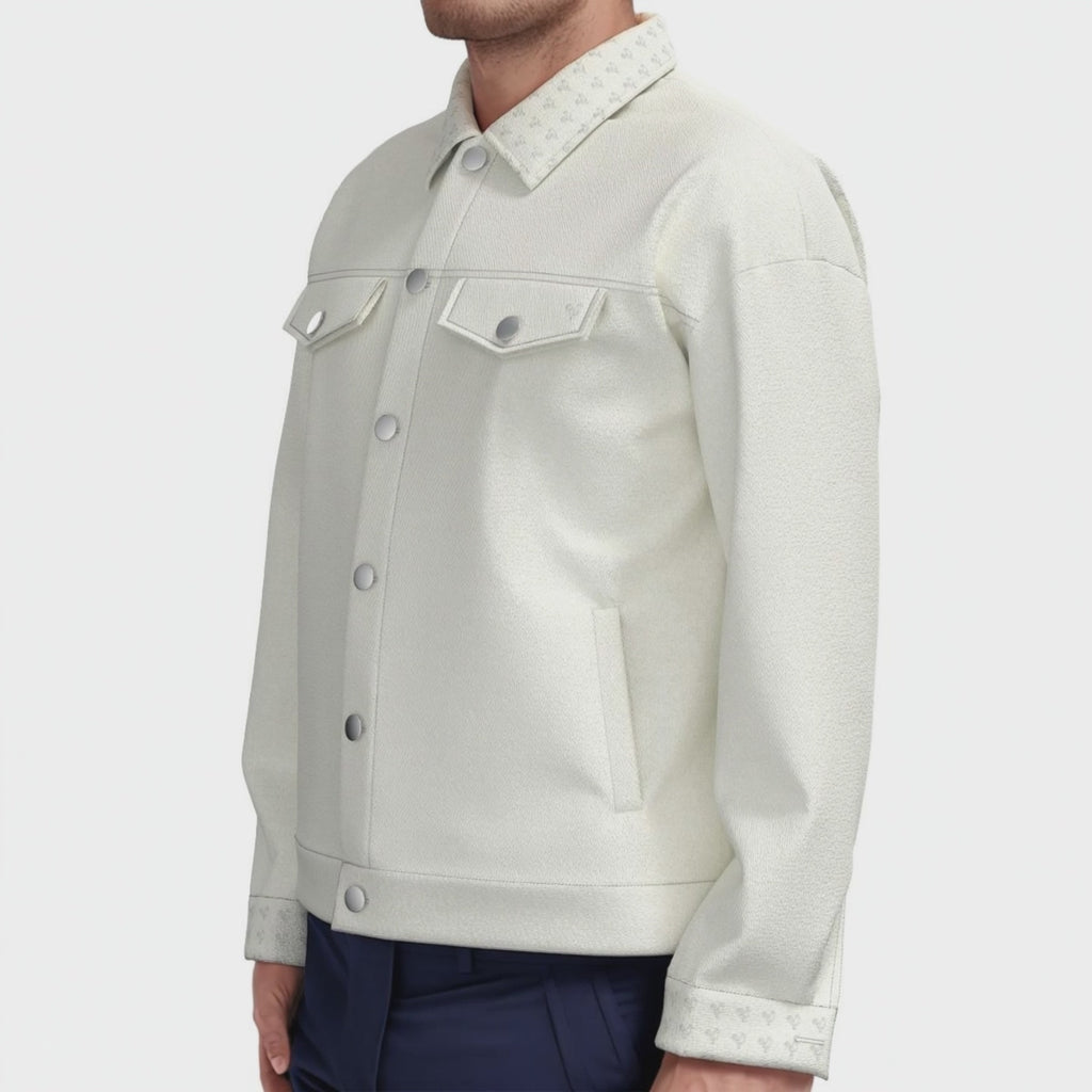 Cotton Jacket | Logo Lapel