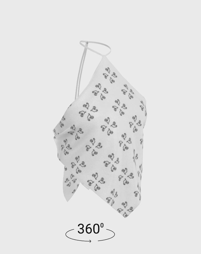 Gallo Jean | Silk Bandana Animal Print Top