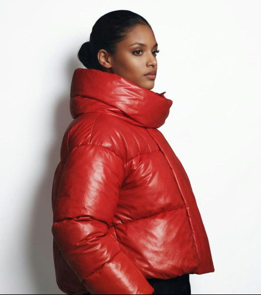 Ox and Bulls Leather Co. | Women's Handmade Quilted Puffer Jacket