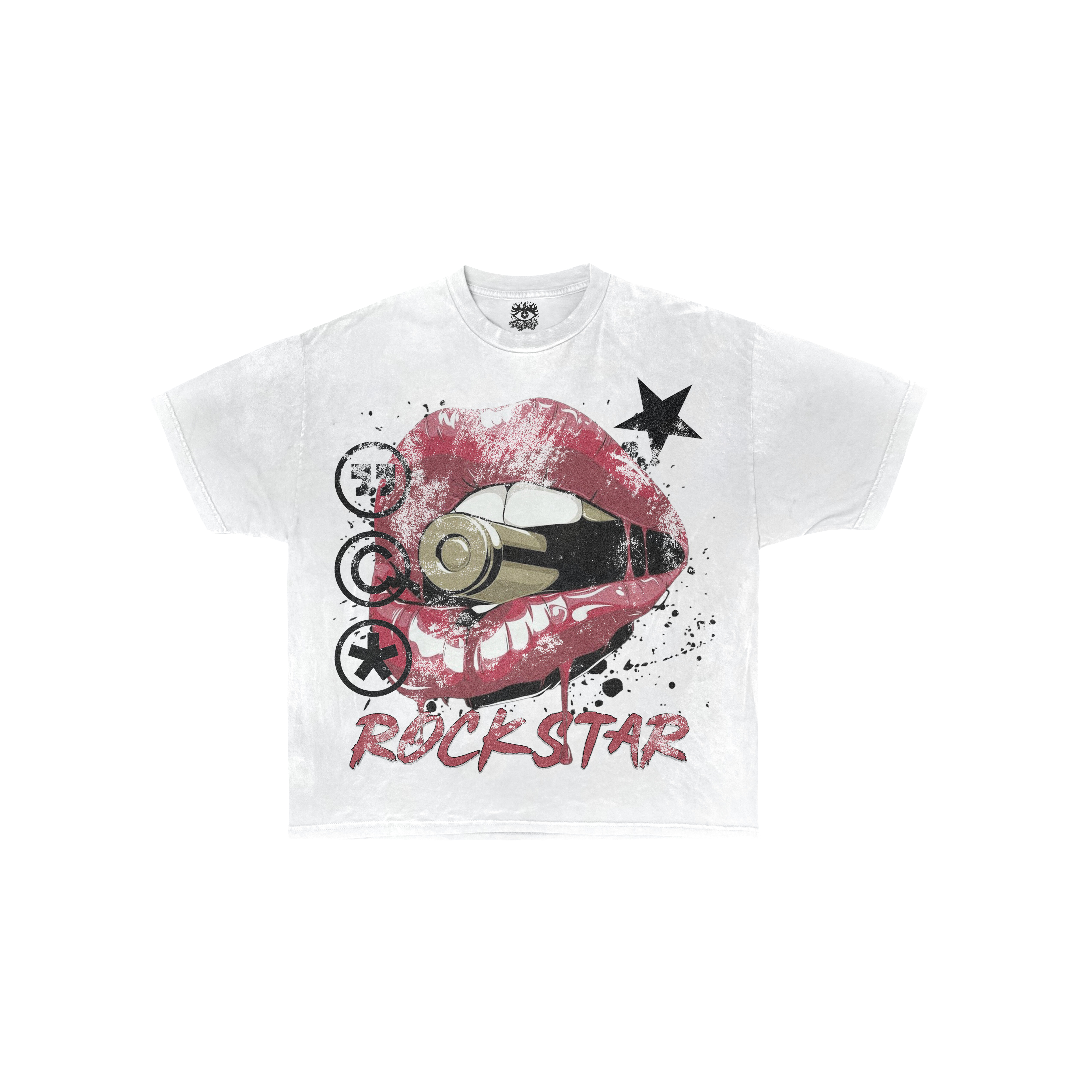 Arnuki | Rockstar White Cotton T-Shirt
