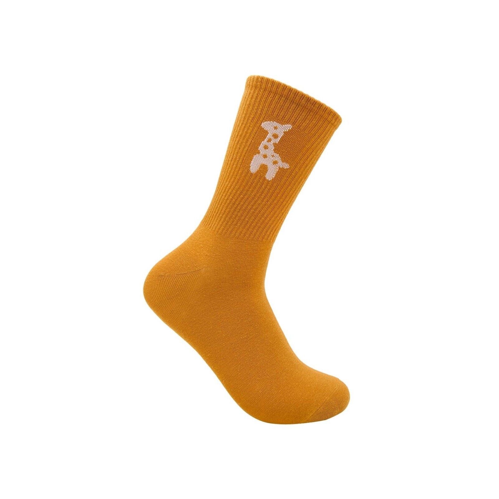 Fleur de Lys Collections | Mustard Baby Giraffe Printed Socks