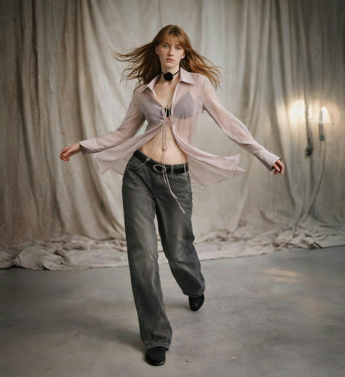 FIRELADY FUR | Women's Silk Chiffon Top