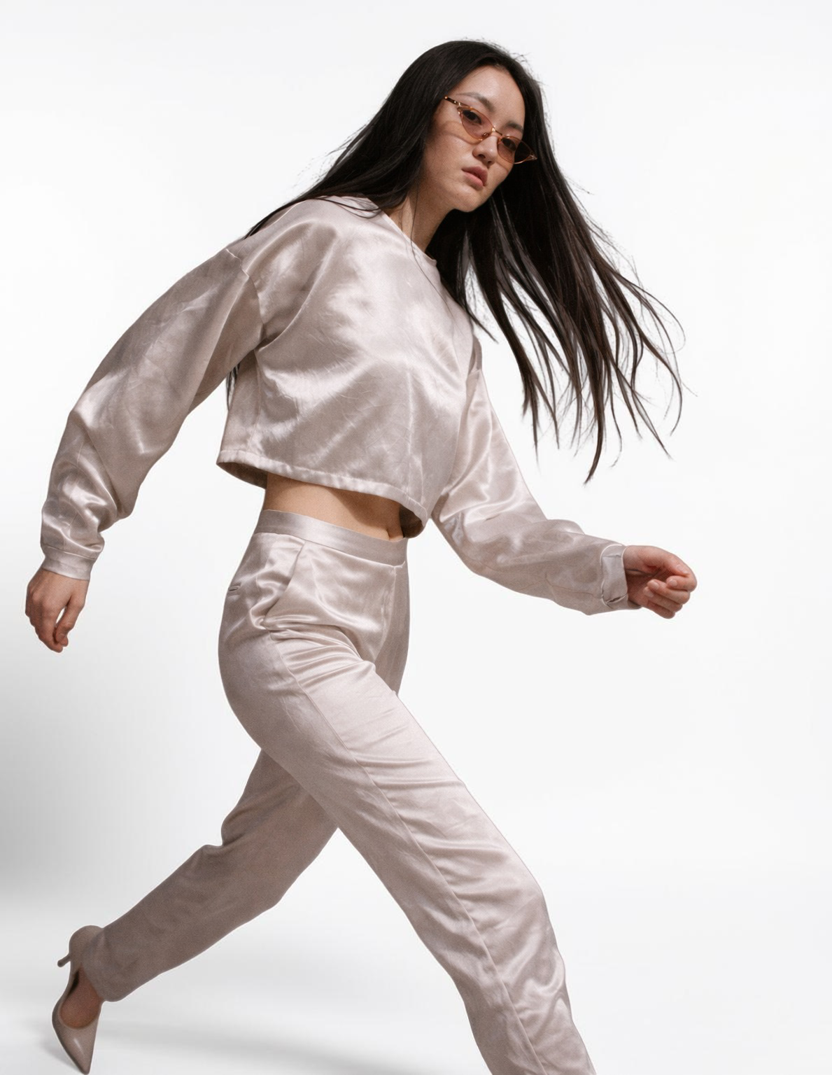 Le Réussi® | Women's Silk Cropped Top