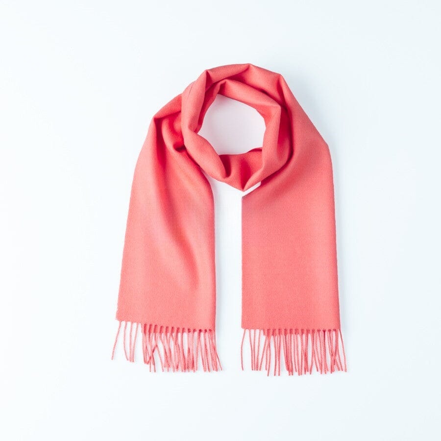 Purely Alpaca | Solid Weave Brushed Alpaca Scarf w/ Fringes