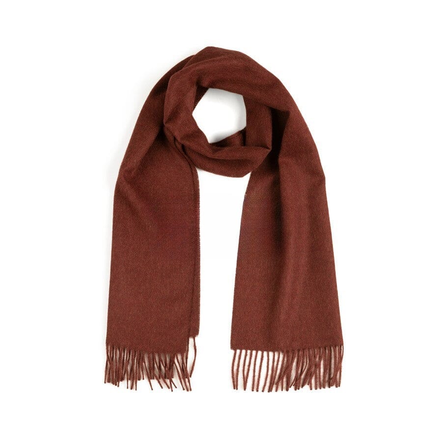 Purely Alpaca | Solid Weave Brushed Alpaca Scarf w/ Fringes