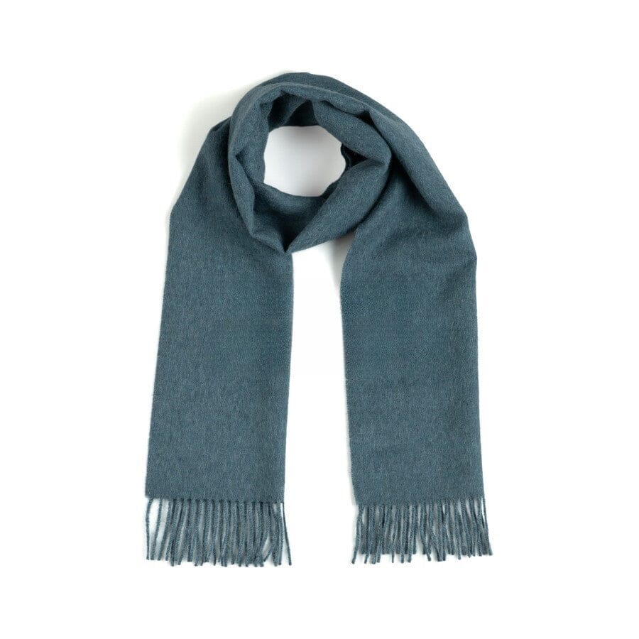 Purely Alpaca | Solid Weave Brushed Alpaca Scarf w/ Fringes