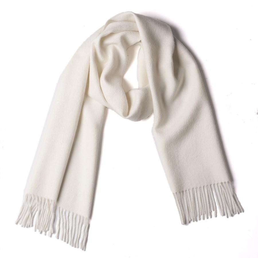 Purely Alpaca | Solid Weave Brushed Alpaca Scarf w/ Fringes