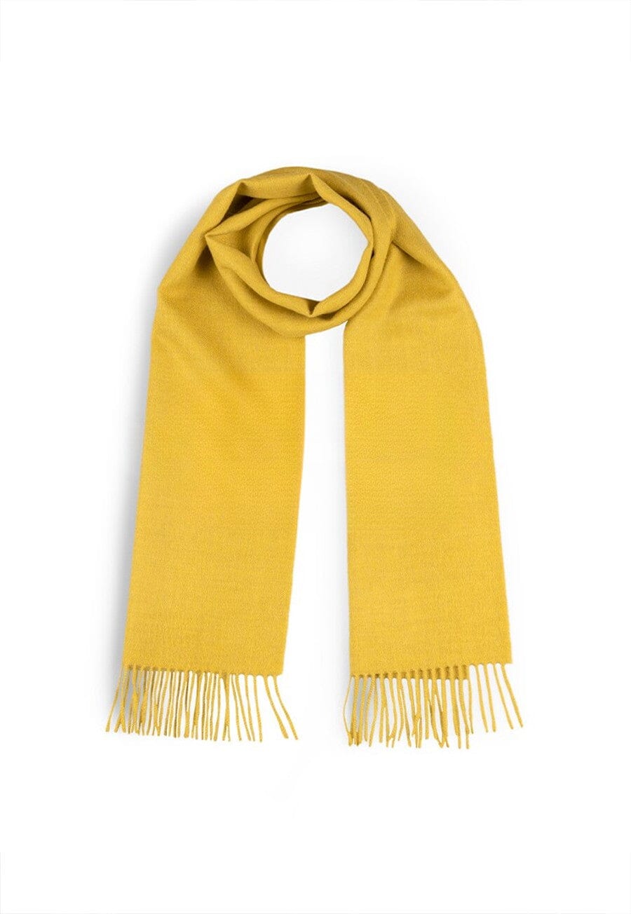 Purely Alpaca | Solid Weave Brushed Alpaca Scarf w/ Fringes
