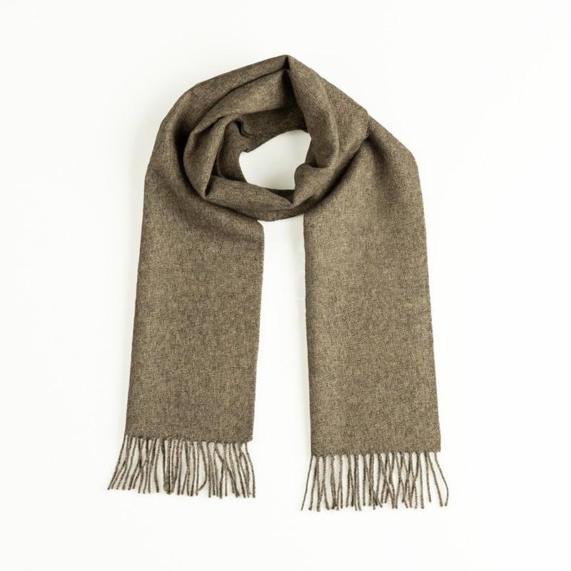 Purely Alpaca | Solid Weave Brushed Alpaca Scarf w/ Fringes