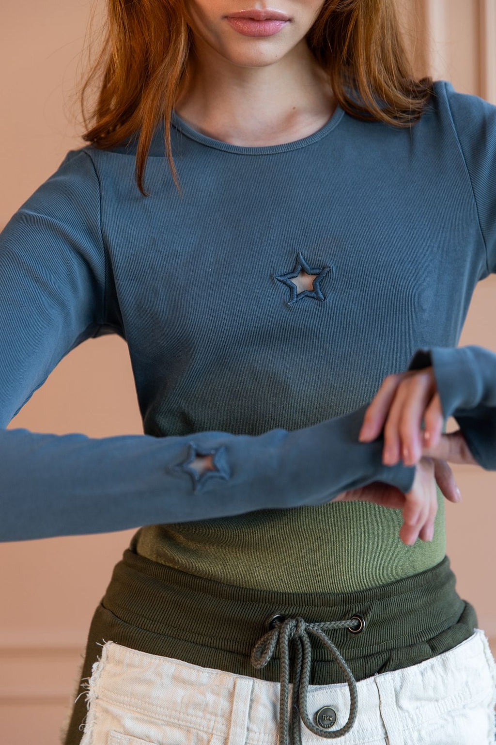 Flow Inspires Us | Women's Wayne Top in Blue & Green Gradient