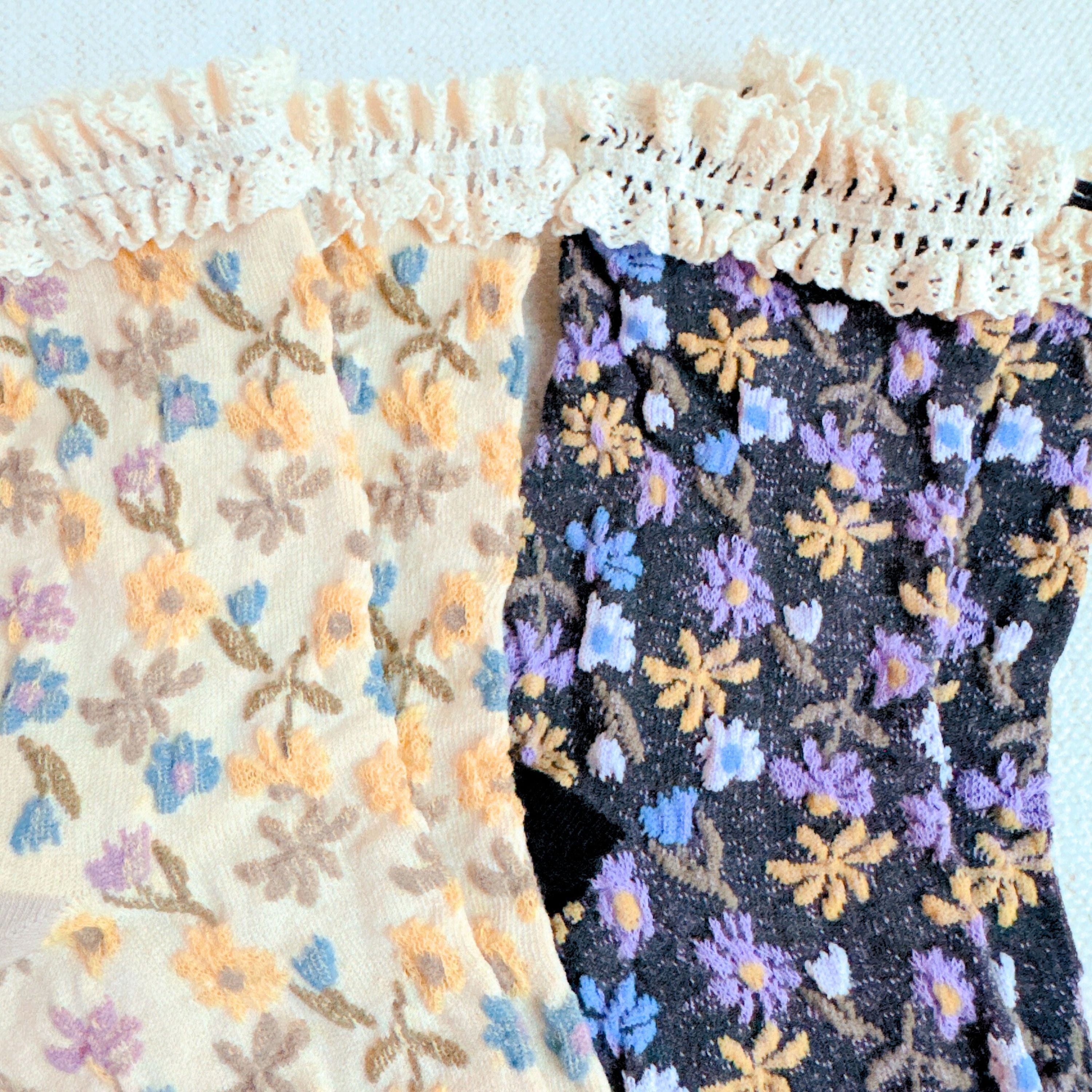 Ellison + Young | Vintage Blossom Socks (Set of 2 Pairs)