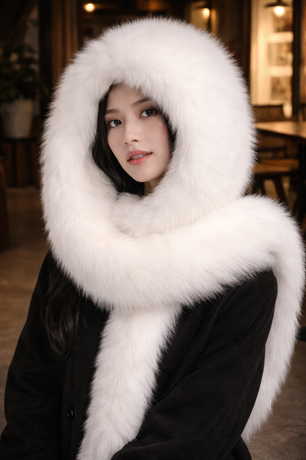 FIRELADY FUR | Women's Fox Fur Hat Scarf
