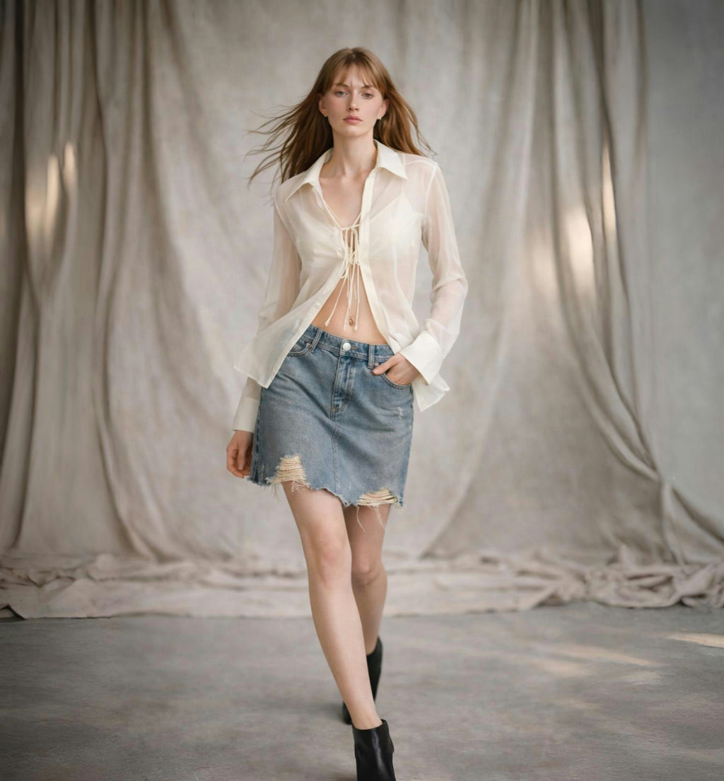 FIRELADY FUR | Women's Silk Chiffon Top