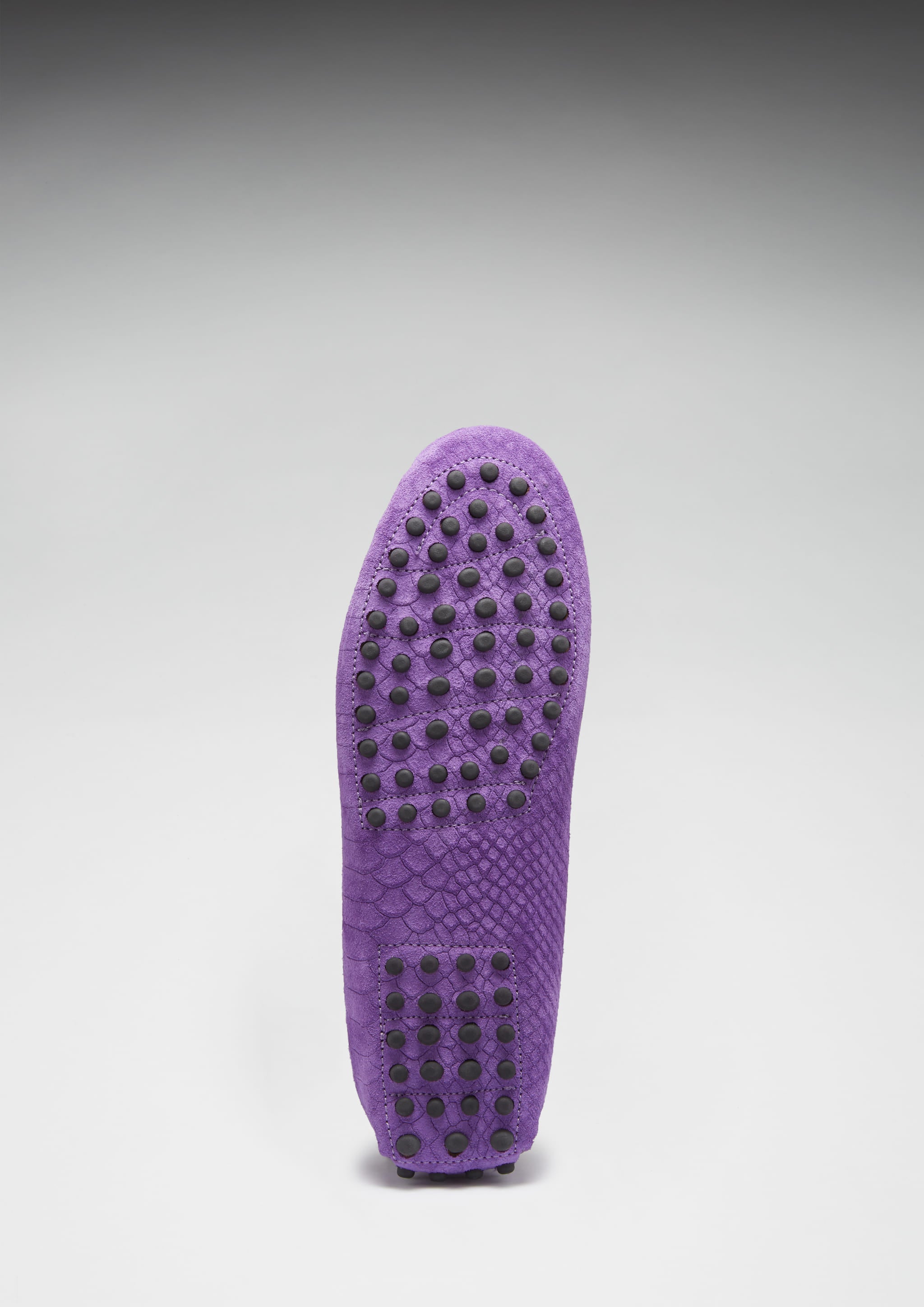 Hugs & Co. | Women's Embossed Purple Penny Driving Loafers